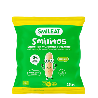 Smilitos con manzana y plátano BIO 25g