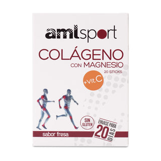 Colágeno con magnesio amisport 20 sticks