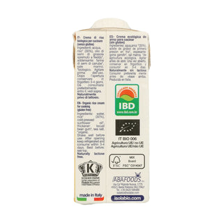 Crema para Cocinar de Arroz BIO, 200ml