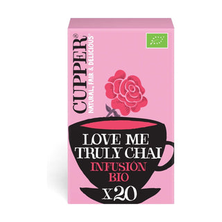 Infusión Love me Truly Chai canela, jenjibre  Bio 20 bolsas