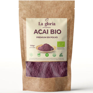 Açaí en Polvo Ecológico – 100% Natural y Puro | 120g | Superalimento Antioxidante y Energizante – Apto para Veganos – Fuente de Vitaminas, Minerales y Fibra