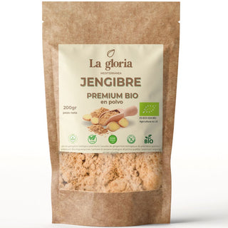 Jengibre en Polvo Natural Ecológico 100% Bio | 200g | Deshidratado, Bio, Ideal para Cocina, Tés y Suplementos – Ginger Powder – La Gloria Mediterránea