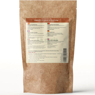 Canela de Ceylán Premium en Polvo Ecológica 100% Bio Natural | Ceylon Cinnamon Bio | Sabor Dulce y Aromático – La Gloria Mediterránea