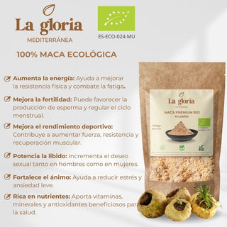 Maca Amarilla Ecológica Premium 100% Bio en Polvo | 400g | Raíz de Maca Andina Orgánica desde Perú – Energía, Vitalidad y Equilibrio Natural – Superalimento Vegano Sin Aditivos