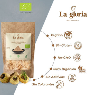Maca Amarilla Ecológica Premium 100% Bio en Polvo | 400g | Raíz de Maca Andina Orgánica desde Perú – Energía, Vitalidad y Equilibrio Natural – Superalimento Vegano Sin Aditivos