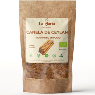 Canela de Ceylán Premium en Polvo Ecológica 100% Bio Natural | Ceylon Cinnamon Bio | Sabor Dulce y Aromático – La Gloria Mediterránea