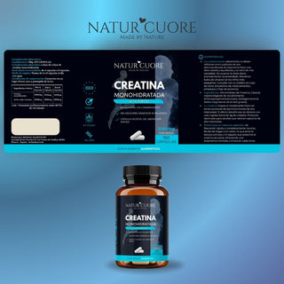 Creatina Monohidratada en Cápsulas Veganas | 280 cápsulas | 3000mg | Pastillas para Fuerza y Masa Muscular – Alta Pureza y Absorción - Monohidrato Micronizada 100% pura - Libre de Contaminantes