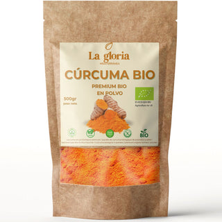 Cúrcuma Ecológica 100% Bio en Polvo | Alta en Curcumina | Ideal para Golden Milk, Infusiones, Smoothies y Cocina Saludable – Superalimento Vegano Sin Aditivos