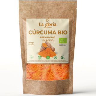 Cúrcuma Ecológica 100% Bio en Polvo | Alta en Curcumina | Ideal para Golden Milk, Infusiones, Smoothies y Cocina Saludable – Superalimento Vegano Sin Aditivos