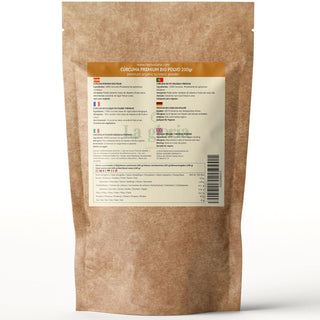 Cúrcuma Ecológica 100% Bio en Polvo | Alta en Curcumina | Ideal para Golden Milk, Infusiones, Smoothies y Cocina Saludable – Superalimento Vegano Sin Aditivos