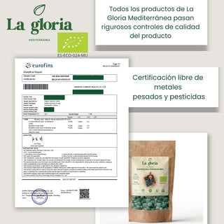 Espirulina Ecológica 100% Bio 100% en Comprimidos – Tableta | Alga Pura - Suplemento Natural Ecológico | Espirulina Verde para Adelgazar, Detox y Energía