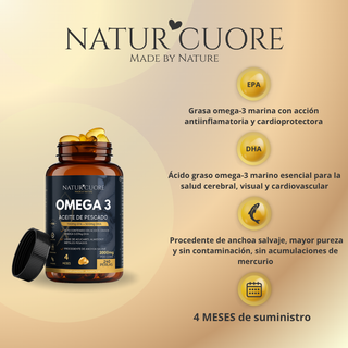 Omega 3 Aceite de Pescado 1000 mg 120 perlas