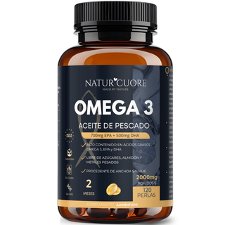 Omega 3 Aceite de Pescado 1000 mg 120 perlas