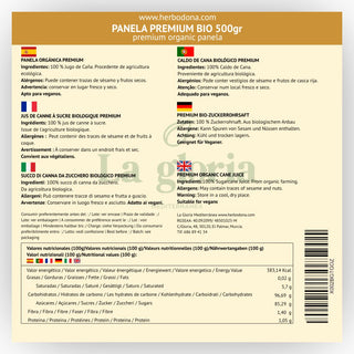 Panela Ecológica 100% Bio de Caña de Azúcar 100% Colombiana | 500g | Sin Refinar, Natural y Ecológica – Rica en Minerales y Antioxidantes – Ideal para Café, Postres y Cocina Saludable