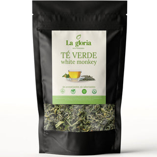 Té Verde White Monkey Bai Mao Hou | Especialidad China Premium en Hojas Sueltas | Cosecha Seleccionada de Fujian | Infusión Suave, Floral