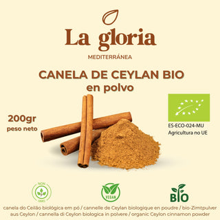 Canela de Ceylan en Polvo Bio 200 gr