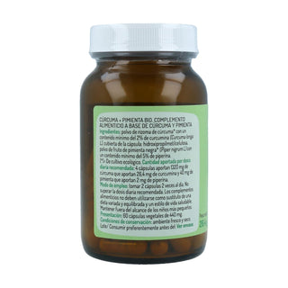 Cúrcuma y pimienta Bio 60 cápsulas (440mg)