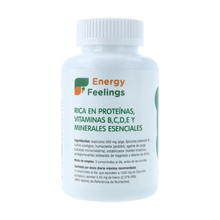 Energía Biodisponible Espirulina 500mg 120comp
