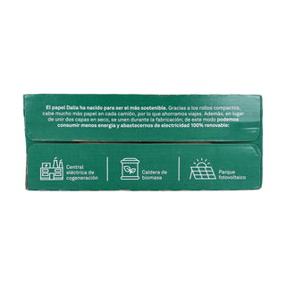 Pack 6 rollos de papel higiénico sin blanquear Bio 35m